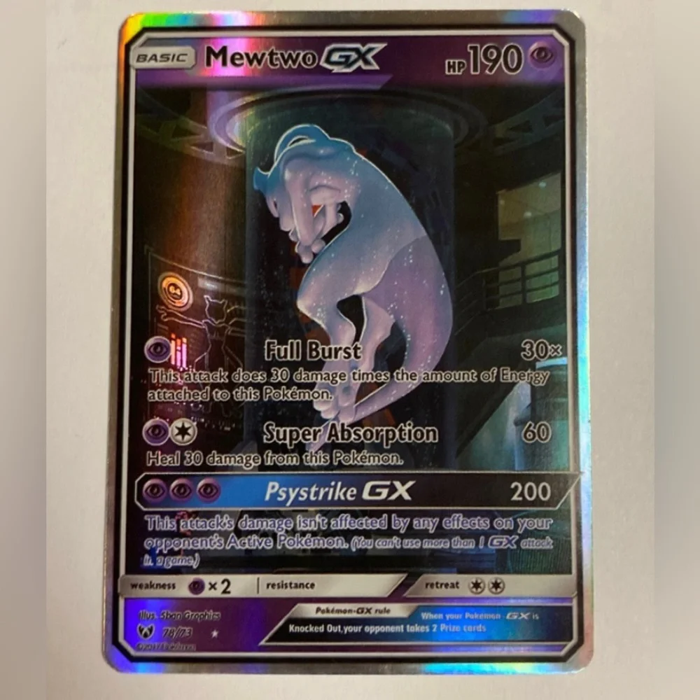 pokemon mewtwo gx card Mewtwo GX (Secret)